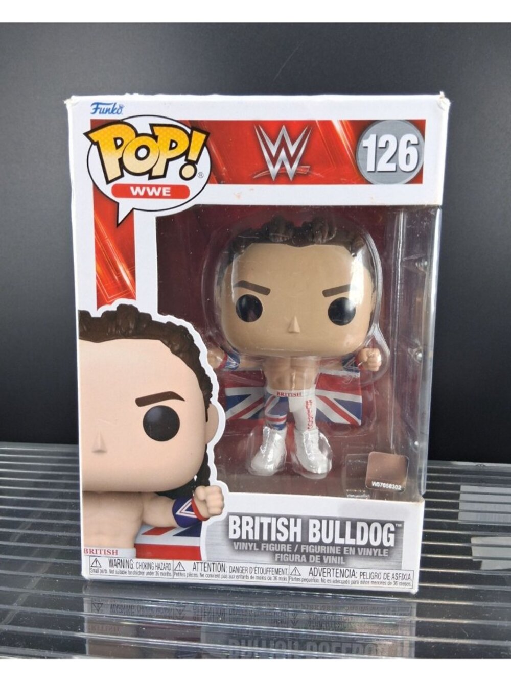 WWE Funko Pop British Bulldog Vinyl Figure 126 Collectible